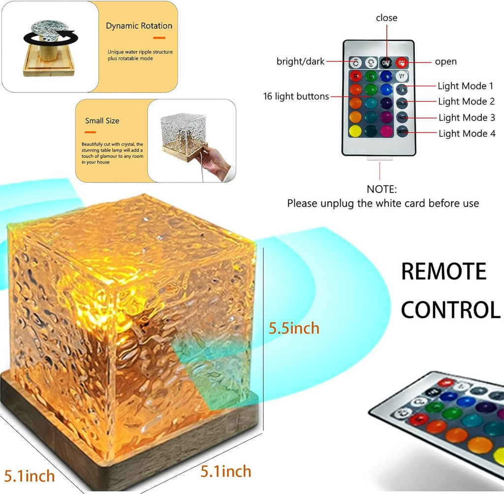 Lámpara de ondulación de agua giratoria - additional image 6