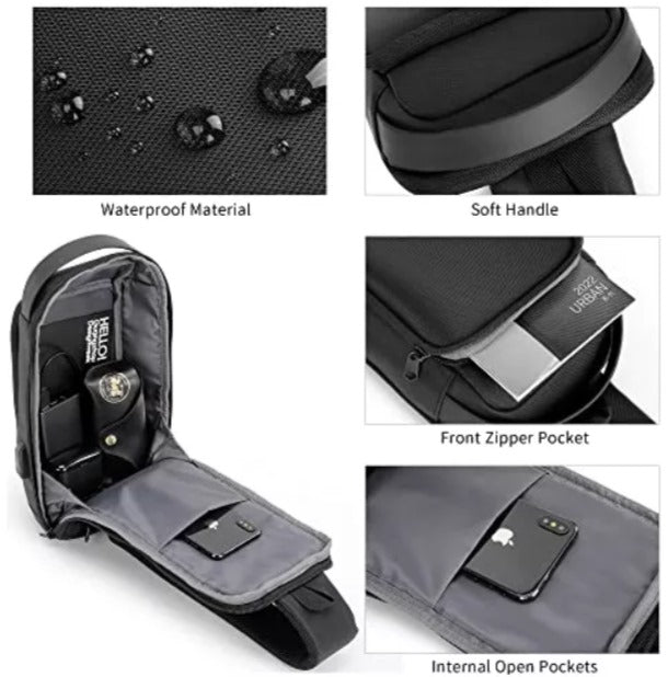 Bolso cruzado antirrobo negro - additional image 7